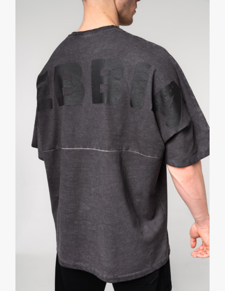 NEBBIA • NEBBIA Oprané oversized tričko NO SHORTCUTS čierne • Nebshop.sk