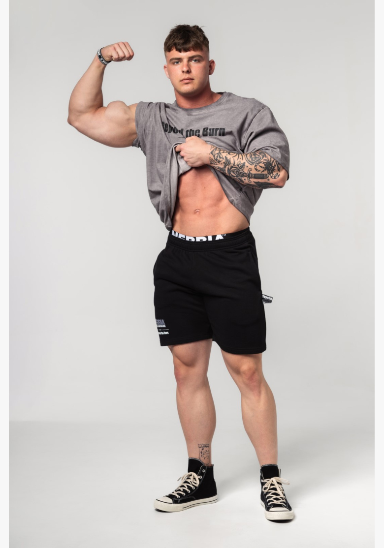 NEBBIA • NEBBIA Washed-off cotton heavyweight t-shirt GRIND gray • Nebshop.cz NEBBIA • NEBBIA Washed-off cotton heavyweight t-shirt GRIND gray • Nebshop.cz