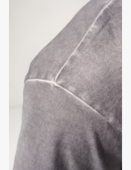 NEBBIA • NEBBIA Umývané bavlnené heavyweight tričko GRIND šedé • Nebshop.sk
