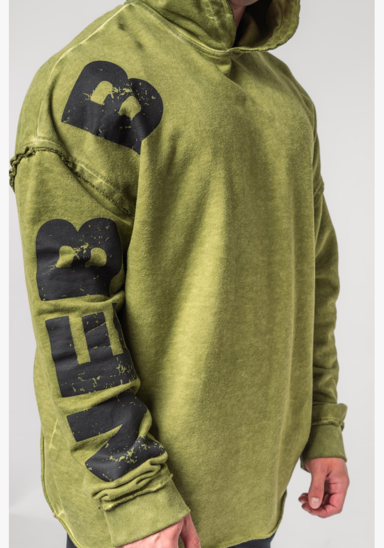 NEBBIA • NEBBIA Washed-off oversized mikina s kapucí NO BS zelená • Nebshop.cz NEBBIA • NEBBIA Washed-off oversized mikina s kapucí NO BS zelená • Nebshop.cz