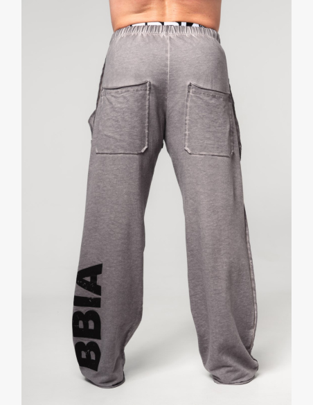 NEBBIA • NEBBIA Oprané tepláky s kapsami NO SHORTCUTS šedé • Nebshop.sk