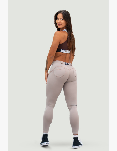 NEBBIA • NEBBIA Bubble Butt legíny LIFT UP béžové • Nebshop.sk