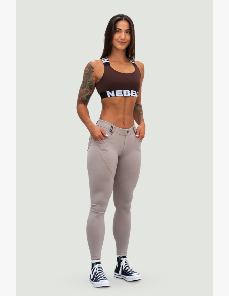 NEBBIA • NEBBIA Bubble Butt legíny LIFT UP béžové • Nebshop.sk