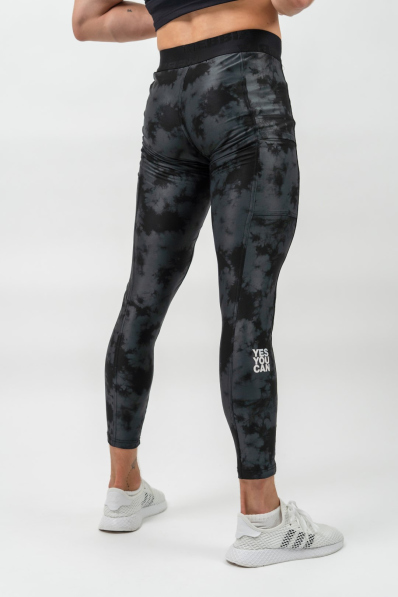NEBBIA • NEBBIA Kompresní Camuflage Legíny  FUNCTION černé • Nebshop.cz 2