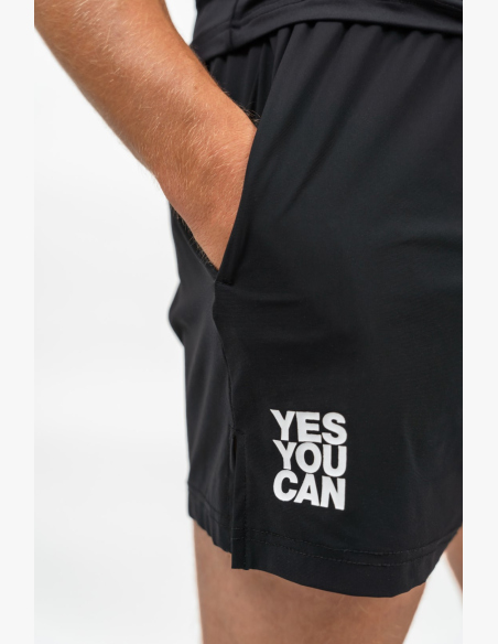 NEBBIA • NEBBIA Pantaloni Corti Sportivi Asciugatura Rapida RESISTANCE Neri • Nebshop.it