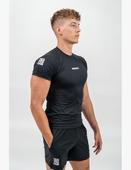 NEBBIA • NEBBIA Pantaloni Corti Sportivi Asciugatura Rapida RESISTANCE Neri • Nebshop.it