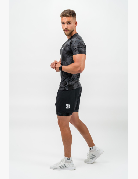 NEBBIA • NEBBIA Kompresné Camouflage Tričko MAXIMUM čierne • Nebshop.sk