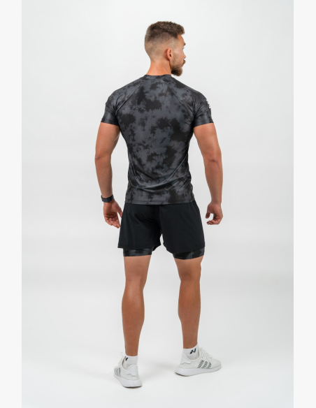 NEBBIA • NEBBIA Kompresné Camouflage Tričko MAXIMUM čierne • Nebshop.sk