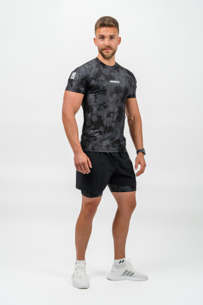 NEBBIA • NEBBIA Kompresní Camouflage Tričko MAXIMUM černé • Nebshop.cz
