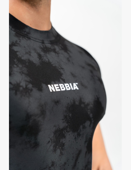 NEBBIA • NEBBIA Kompresné Camouflage Tričko MAXIMUM čierne • Nebshop.sk
