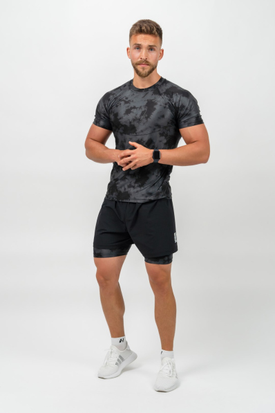 NEBBIA • NEBBIA Kompresné Camouflage Tričko FUNCTION čierne • Nebshop.sk 2