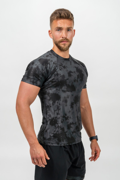 NEBBIA • NEBBIA Compression Camouflage Shirt FUNCTION black • Nebshop.cz
