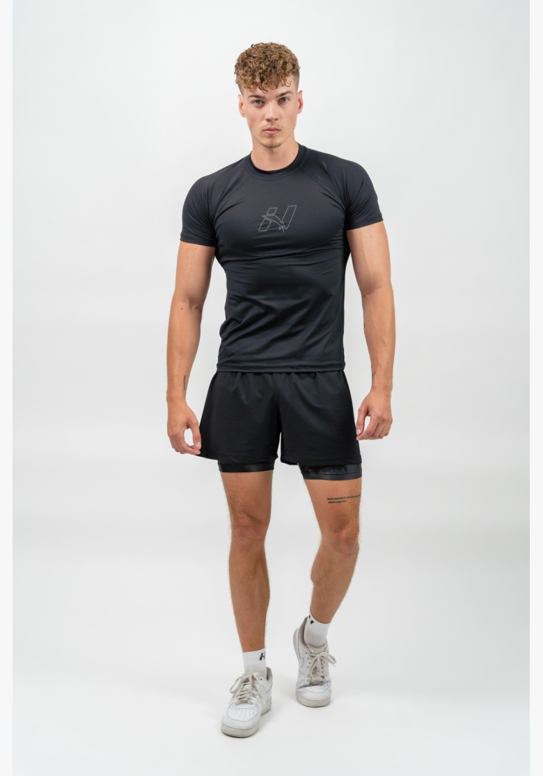 NEBBIA • NEBBIA Maglia Sportiva Compressiva ENDURANCE nera • Nebshop.it NEBBIA • NEBBIA Maglia Sportiva Compressiva ENDURANCE nera • Nebshop.it