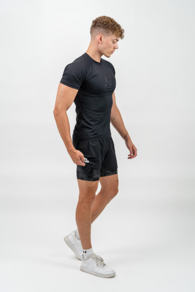 NEBBIA • NEBBIA Maglia Sportiva Compressiva ENDURANCE nera • Nebshop.it 2