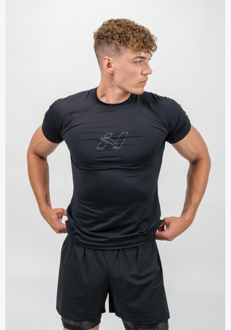 NEBBIA • NEBBIA Maglia Sportiva Compressiva ENDURANCE nera • Nebshop.it NEBBIA • NEBBIA Maglia Sportiva Compressiva ENDURANCE nera • Nebshop.it