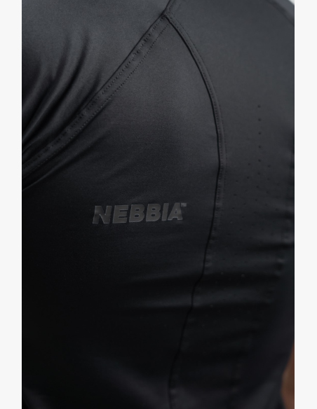 NEBBIA • NEBBIA Maglia Sportiva Compressiva ENDURANCE nera • Nebshop.it