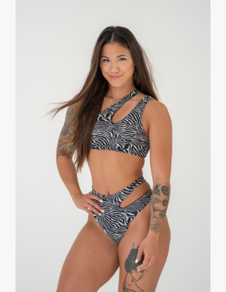 NEBBIA • NEBBIA SÃO GONÇALO bikini top - zebra • Nebshop.cz