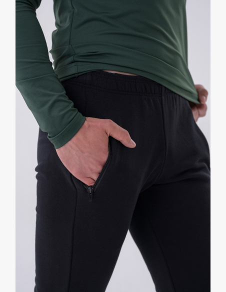 NEBBIA • NEBBIA Slim pantaloni con tasche con zip "Re-gain" neri • Nebshop.it