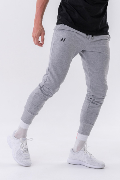 NEBBIA • NEBBIA Slim pantaloni con tasche laterali "Reset" grigi • Nebshop.it