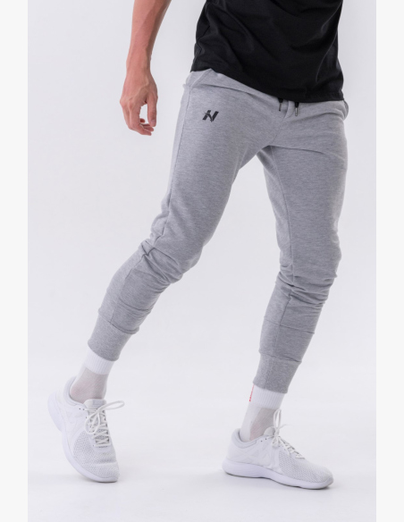 NEBBIA • NEBBIA Slim pantaloni con tasche laterali "Reset" grigi • Nebshop.it