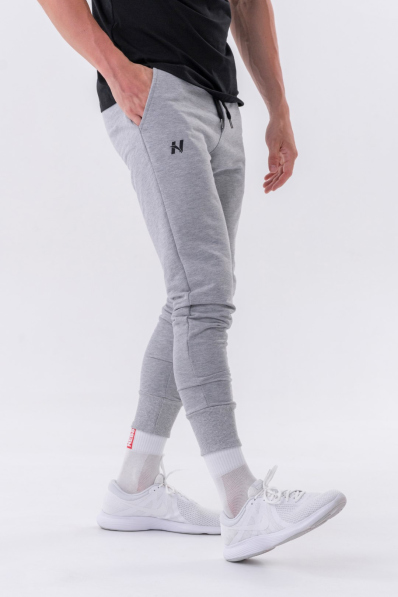 NEBBIA • NEBBIA Slim pantaloni con tasche laterali "Reset" grigi • Nebshop.it 2