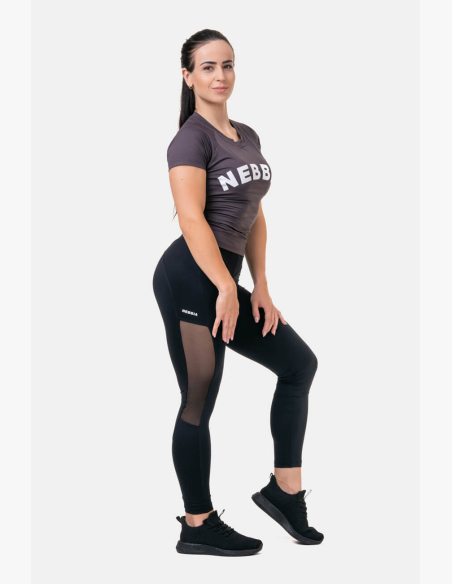NEBBIA • Mesh legíny s vysokým pásom • NEBBIAshop.sk