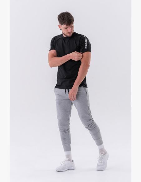 NEBBIA • NEBBIA Slim pantaloni con tasche laterali "Reset" grigi • Nebshop.it