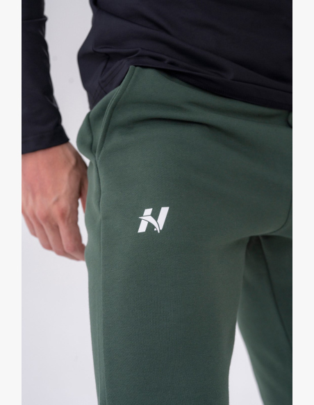 NEBBIA • NEBBIA Slim tepláky s bočnými vreckami "Reset" zelené • Nebshop.sk