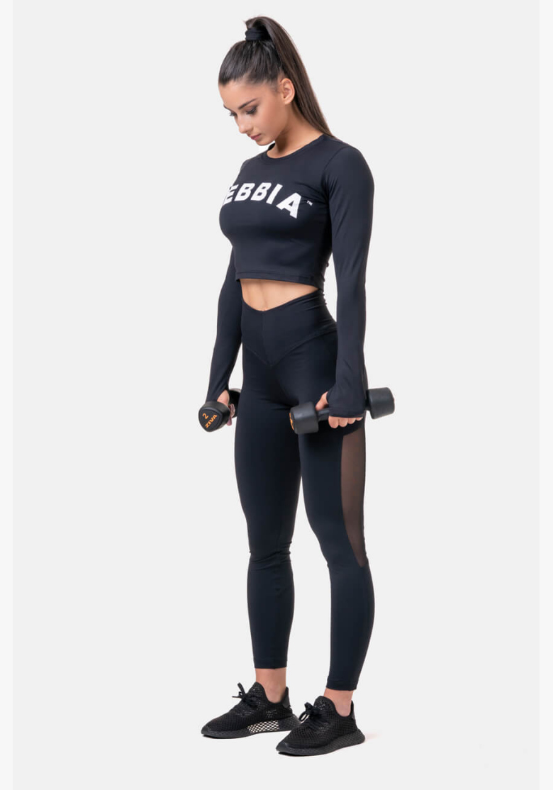 NEBBIA • Leggings in rete con vita alta • NEBBIAshop.cz NEBBIA • Leggings in rete con vita alta • NEBBIAshop.cz