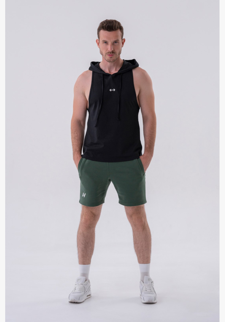 NEBBIA • NEBBIA Fitness canotta con cappuccio nera • Nebshop.cz NEBBIA • NEBBIA Fitness canotta con cappuccio nera • Nebshop.cz