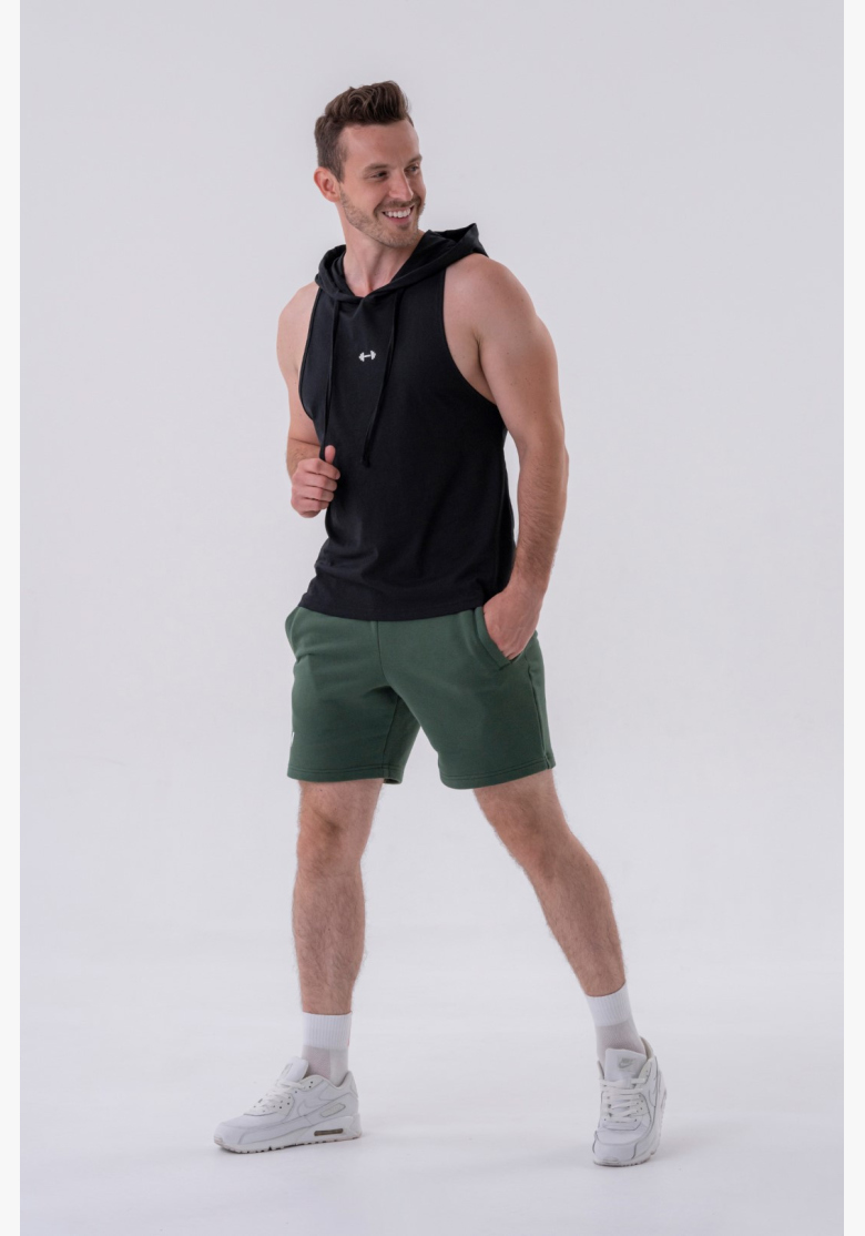 NEBBIA • NEBBIA Fitness canotta con cappuccio nera • Nebshop.cz NEBBIA • NEBBIA Fitness canotta con cappuccio nera • Nebshop.cz