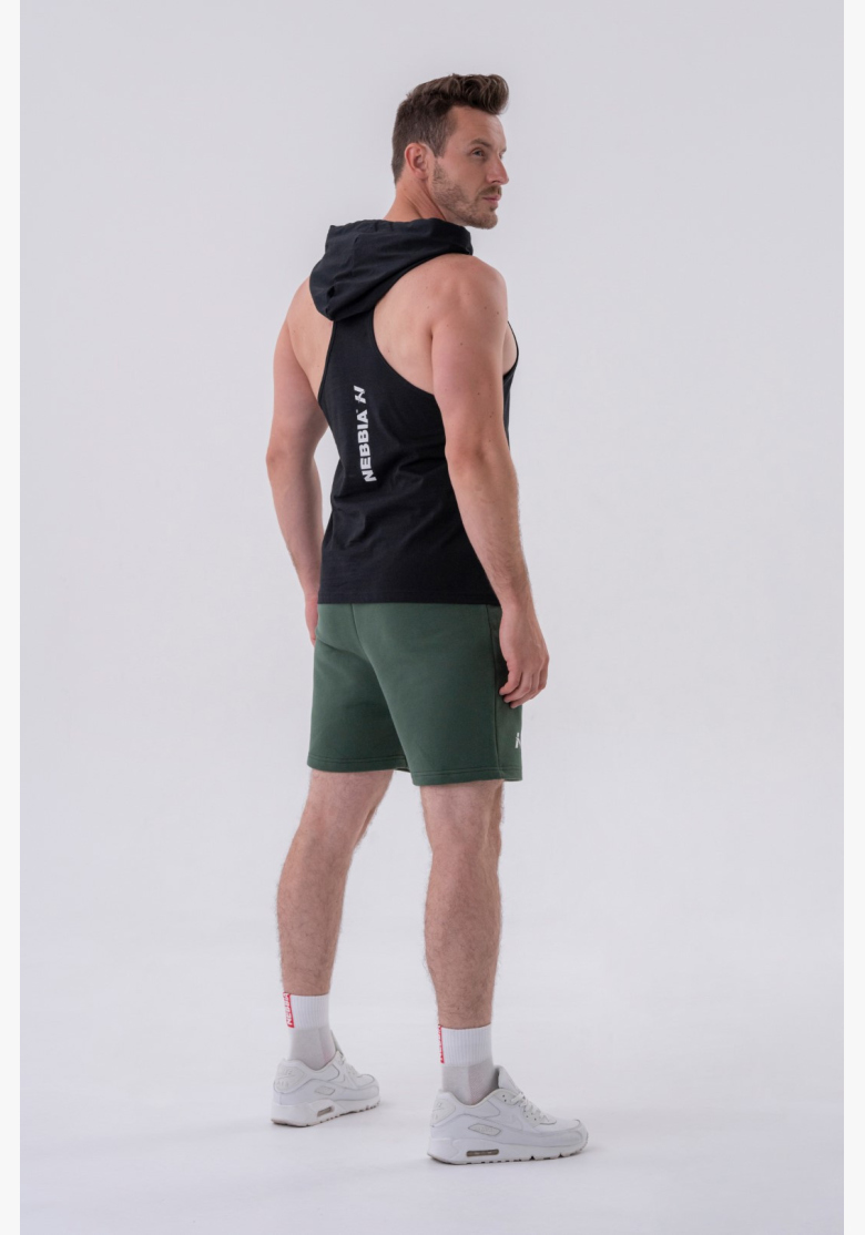 NEBBIA • NEBBIA Fitness canotta con cappuccio nera • Nebshop.cz NEBBIA • NEBBIA Fitness canotta con cappuccio nera • Nebshop.cz