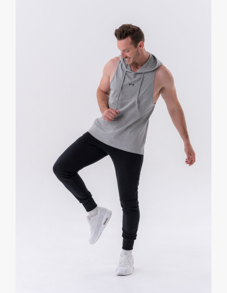NEBBIA • NEBBIA Fitness tielko s kapucňou šedé • Nebshop.sk