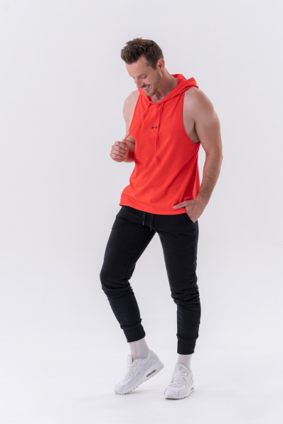 NEBBIA • NEBBIA Fitness canotta con cappuccio rossa • Nebshop.cz 2