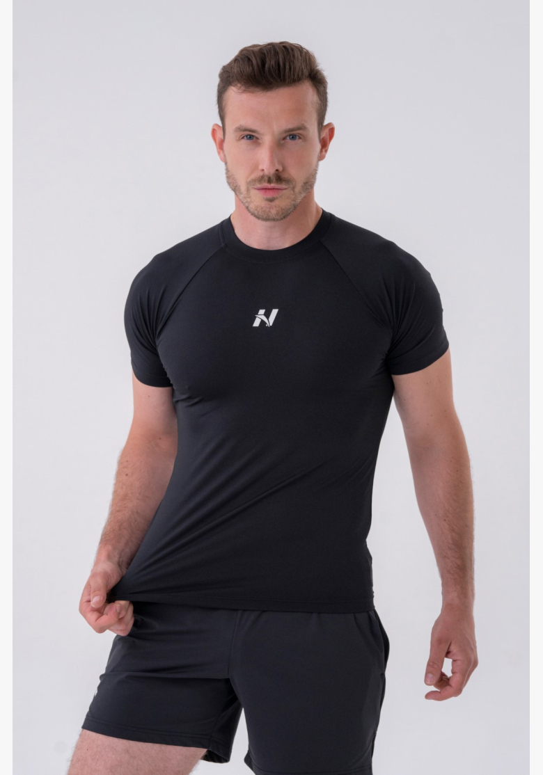 NEBBIA • NEBBIA Funkčné Slim-fit tričko čierne • Nebshop.sk NEBBIA • NEBBIA Funkčné Slim-fit tričko čierne • Nebshop.sk