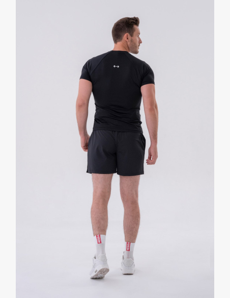 NEBBIA • NEBBIA T-shirt funzionale slim-fit nero • Nebshop.it