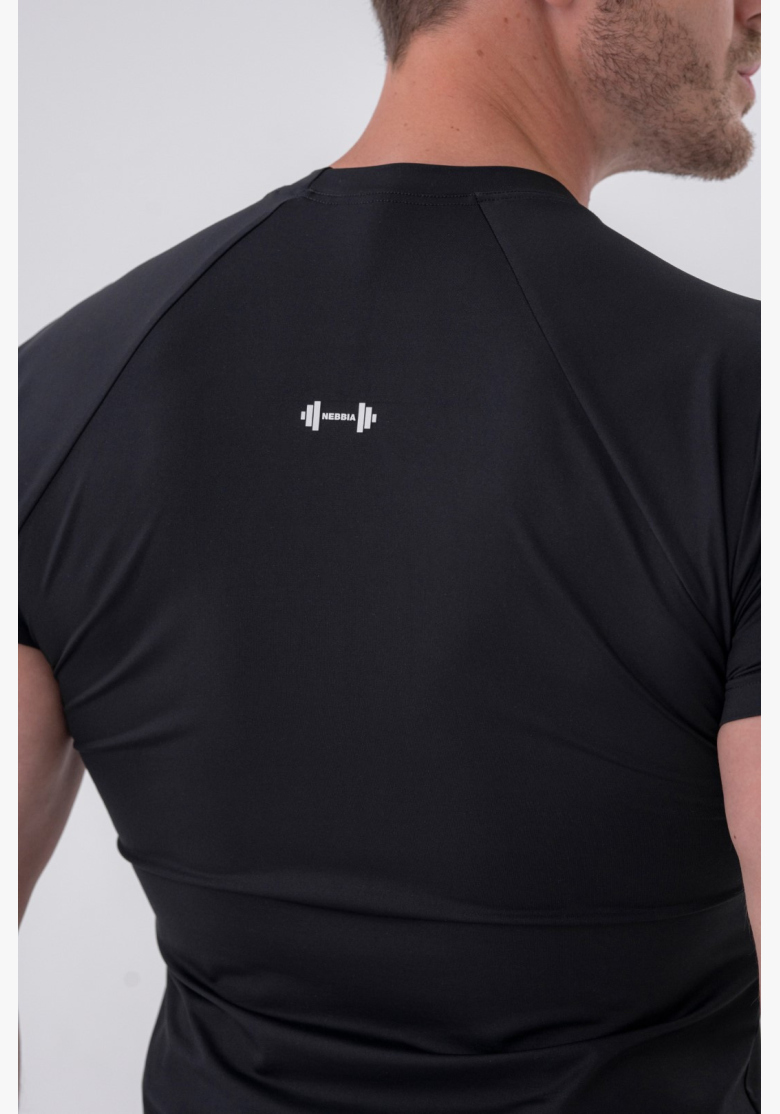 NEBBIA • NEBBIA Funkčné Slim-fit tričko čierne • Nebshop.sk NEBBIA • NEBBIA Funkčné Slim-fit tričko čierne • Nebshop.sk