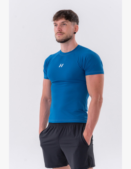 NEBBIA • NEBBIA Maglietta funzionale Slim-fit blu • Nebshop.cz