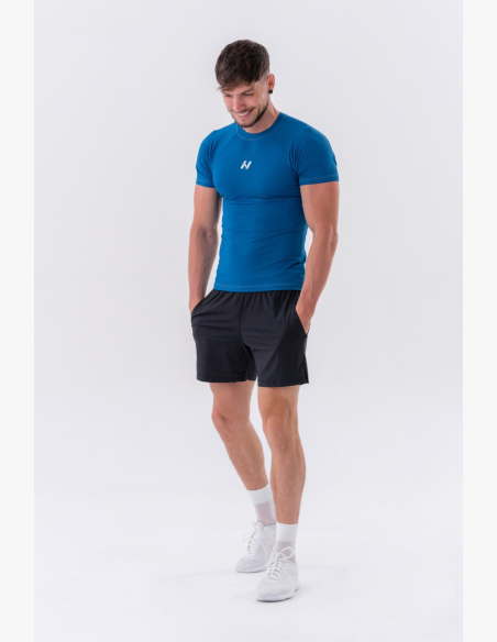 NEBBIA • NEBBIA Maglietta funzionale Slim-fit blu • Nebshop.cz