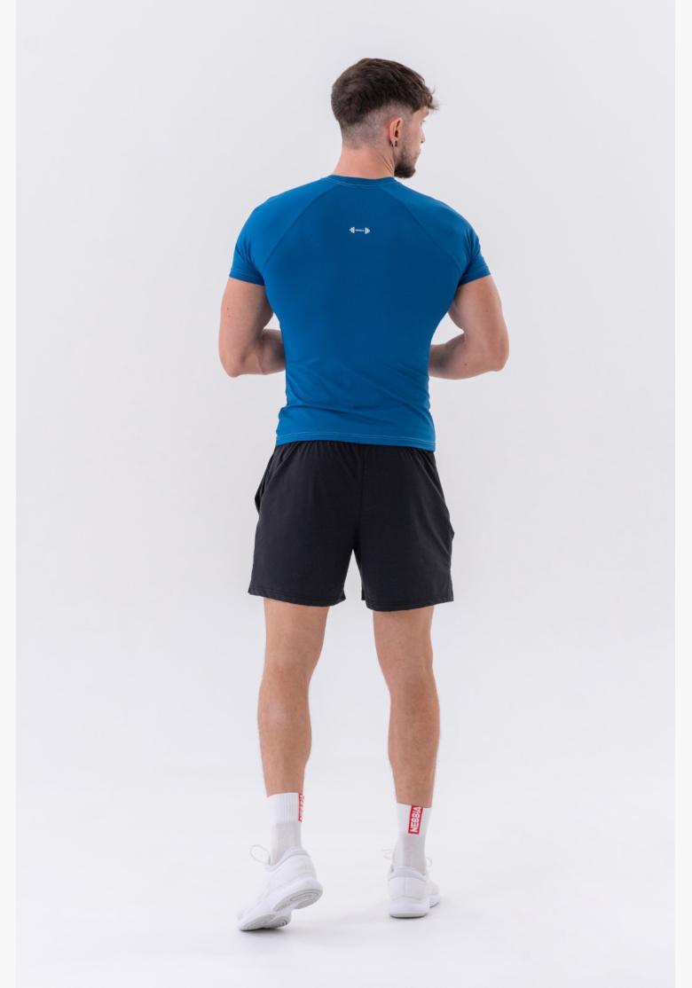NEBBIA • NEBBIA Funkčné Slim-fit tričko modré • Nebshop.cz NEBBIA • NEBBIA Funkčné Slim-fit tričko modré • Nebshop.cz
