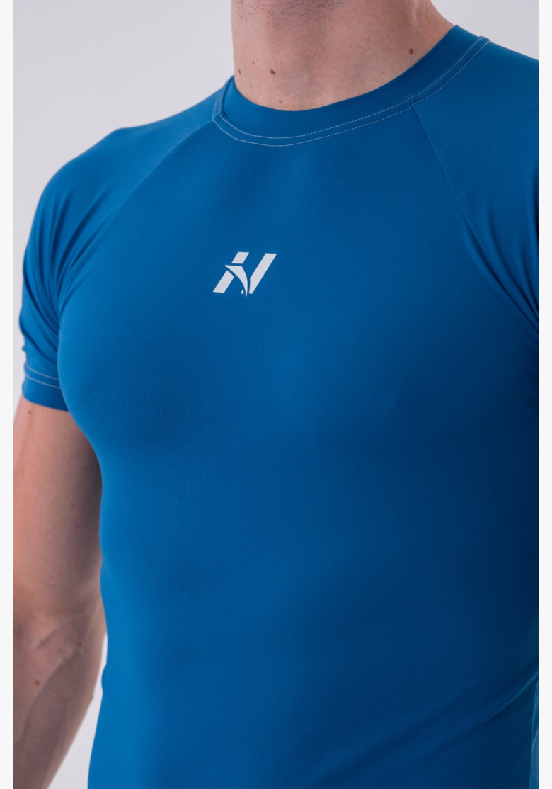 NEBBIA • NEBBIA Maglietta funzionale Slim-fit blu • Nebshop.cz NEBBIA • NEBBIA Maglietta funzionale Slim-fit blu • Nebshop.cz
