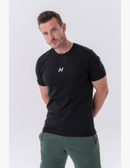 NEBBIA • NEBBIA Maglietta classica "Reset" nera • Nebshop.cz
