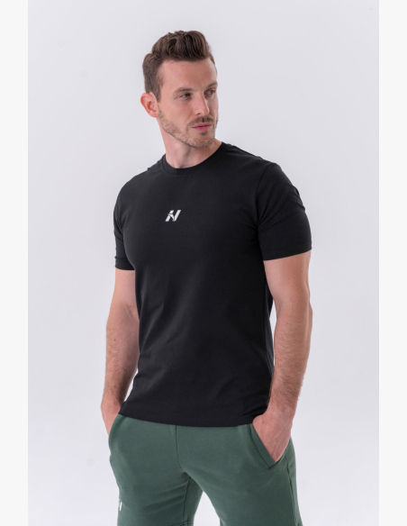 NEBBIA • NEBBIA Maglietta classica "Reset" nera • Nebshop.cz