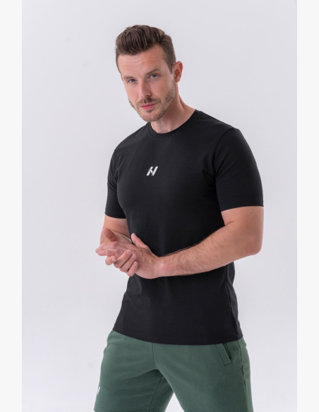 NEBBIA • NEBBIA Maglietta classica "Reset" nera • Nebshop.cz