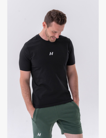 NEBBIA • NEBBIA Maglietta classica "Reset" nera • Nebshop.cz