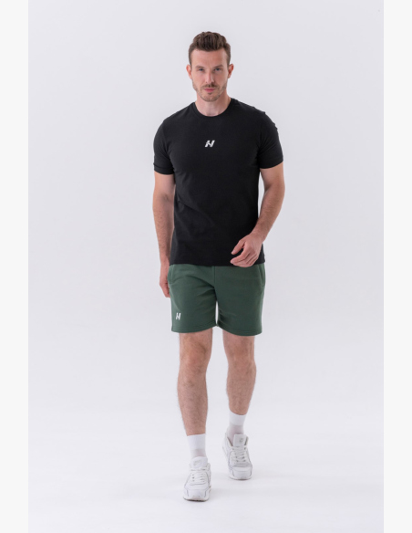 NEBBIA • NEBBIA Maglietta classica "Reset" nera • Nebshop.cz