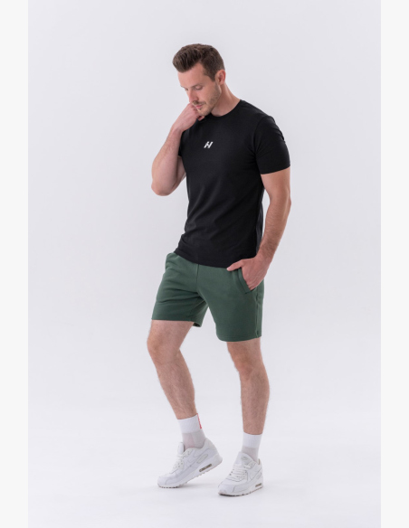 NEBBIA • NEBBIA Maglietta classica "Reset" nera • Nebshop.cz