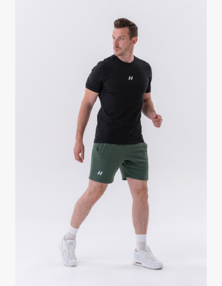 NEBBIA • NEBBIA Maglietta classica "Reset" nera • Nebshop.cz
