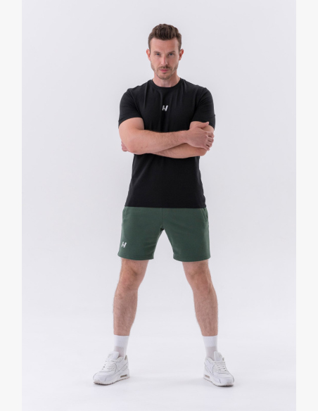 NEBBIA • NEBBIA Maglietta classica "Reset" nera • Nebshop.cz
