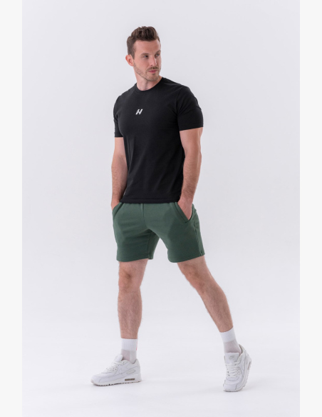 NEBBIA • NEBBIA Maglietta classica "Reset" nera • Nebshop.cz